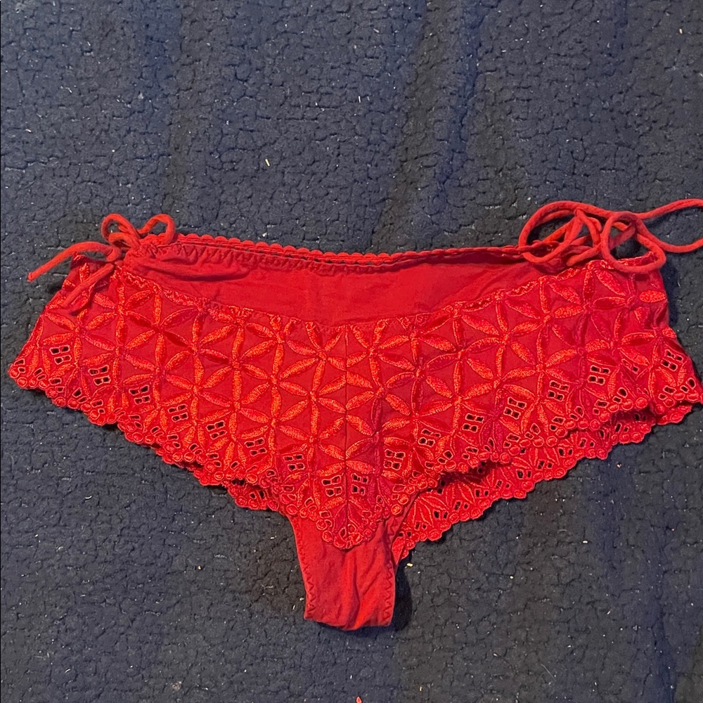 Aubade Red Lace Bikini Briefs panties